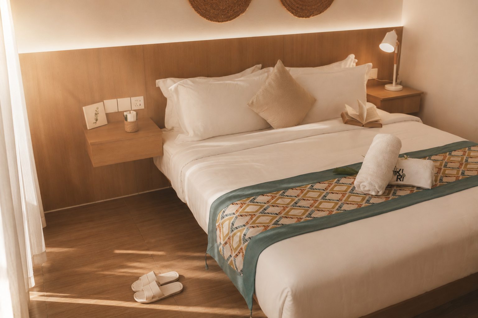 Prepared Deluxe Room bed